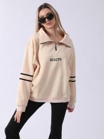 Women's Long Sleeved Sweatshirt (Option: Khaki-M)