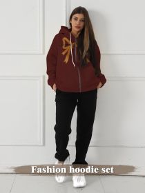 Women's Long Sleeved Sweatshirt (Option: Brown-M)