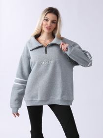 Women's Long Sleeved Sweatshirt (Option: Gray-XL)