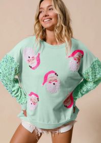 European And American Women's Clothing Christmas Long-sleeved Sweater (Option: Emerald-S)