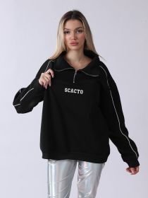 Women's Long Sleeved Sweatshirt (Option: Black-S)