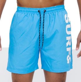 Surf&Beach Swim Shorts (Color: Blue, size: XL)