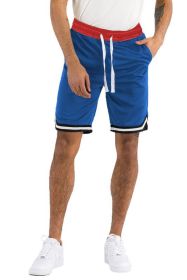 Solid Athletic Basketball Sports Shorts (Color: Black, size: M)