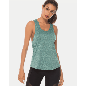 JupiterGear Scoop-Neck Long Tank Top (Color: Light Green, size: 2XL)