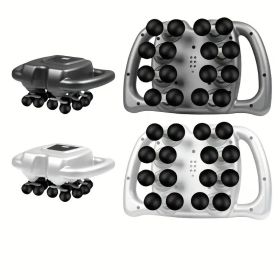 16 Head Fascia Gun, Full Body Massager, Instrument for Waist Back, Legs, Arm Muscle Relaxation, Home Multi-part Massage Gun (Color: grey)