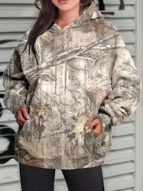 Hoodie Hot Sale Long Sleeve Jungle Maple Leaf Branches (Option: Color 6-XS)